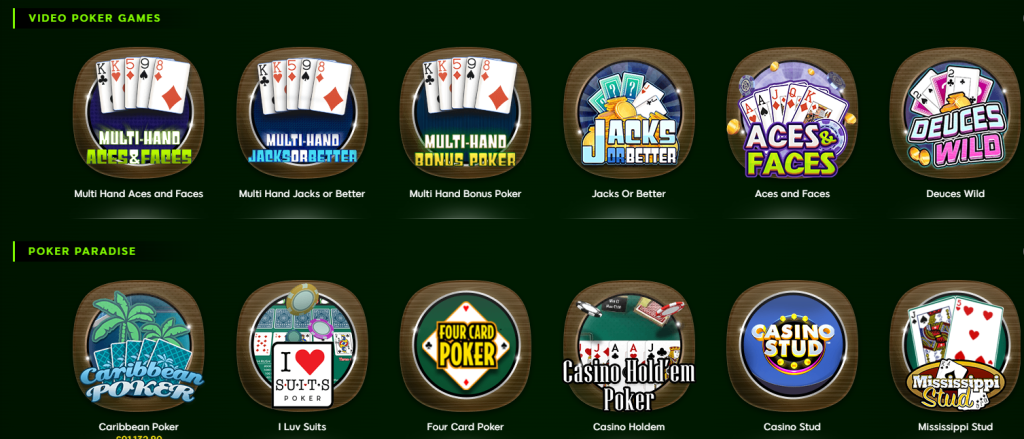 888 Casino Games Offered