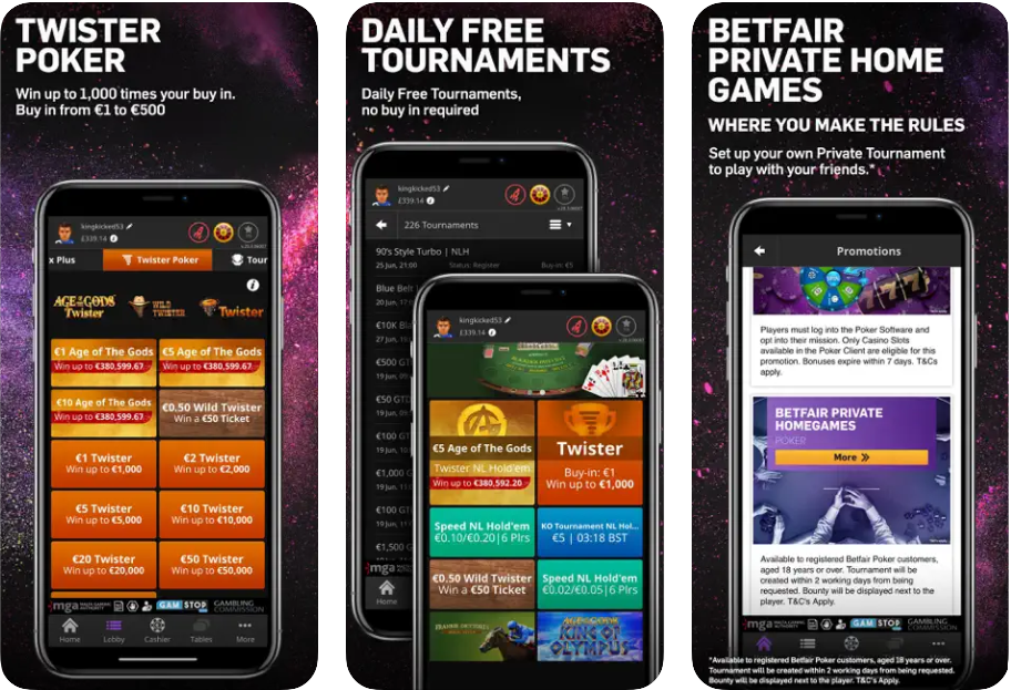Betfair Poker Mobile App