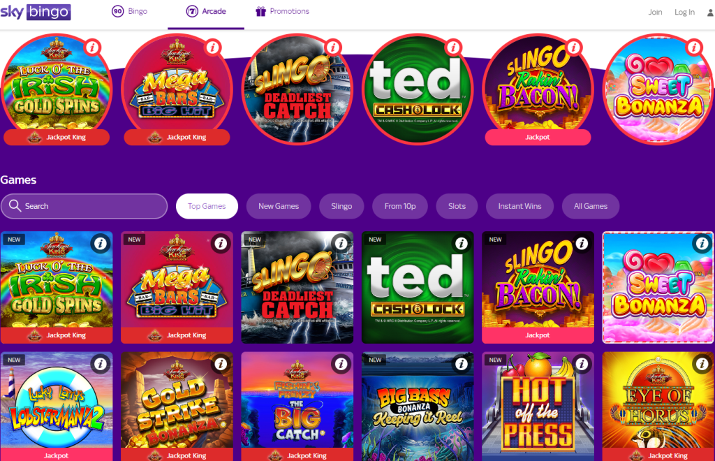 Sky Bingo Games