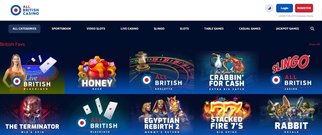 All British Casino Website 