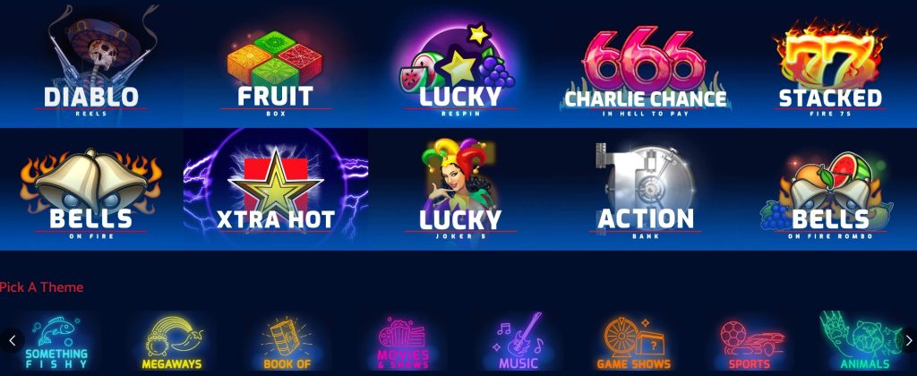 Available Games at All British Casino