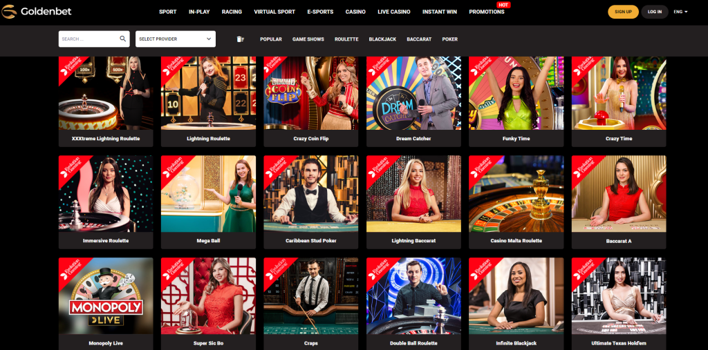 GoldenBet Live Casino